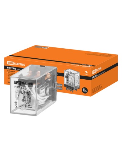 Реле РЭК78/3 5А  24В DC TDM