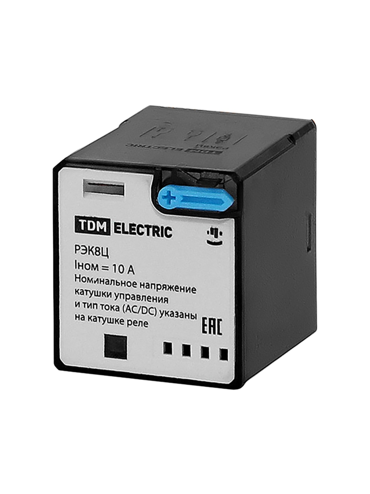 Реле РЭК8Ц/2 10А 12В DC (без разъема Р8Ц арт. SQ1503-0019) TDM — изображение 2