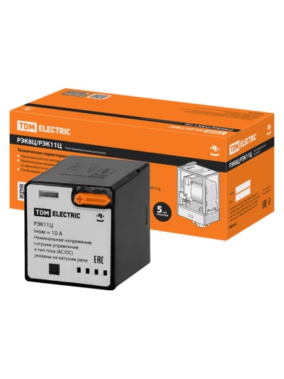 Реле РЭК11Ц/3 10А 230В AC (без разъема Р11Ц арт. SQ1503-0041) TDM