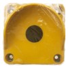Корпус КП101 c козырьком для кнопок, 1 место, ABS желтый, IP66 TDM