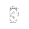 Корпус КП102 c козырьком для кнопок, 2 места, ABS желтый, IP66 TDM