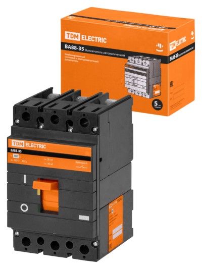 Выключатель ВА 3Р 100А 35кА TDM