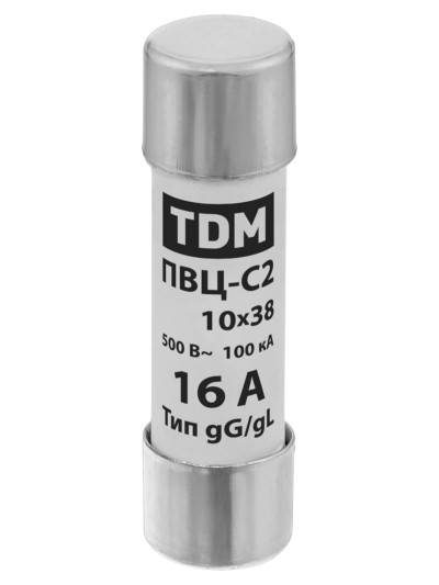 Плавкая вставка ПВЦ-С2 10х38 16А TDM — изображение 2