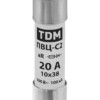 Плавкая вставка ПВЦ-С2 10х38 aR (быстродействующая) 20А TDM