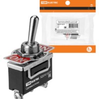 Переключатель-тумблер KN3C-123AAH 1P 250В AC/DC 15А (3c) ON-OFF-ON без фиксации TDM