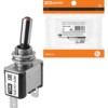 Выключатель-тумблер ASW-07D 1P 12В AC/DC 25А (3c) ON-OFF с фиксацией с красной LED подсветкой TDM