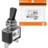 Выключатель-тумблер ASW-07D-2 1P 12В AC/DC 30А (3c) ON-OFF с фиксацией с красной LED подсветкой TDM