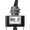 Выключатель-тумблер ASW-07D-2 1P 12В AC/DC 30А (3c) ON-OFF с фиксацией с желтой LED подсветкой TDM
