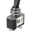 Выключатель-тумблер ASW-07D-2 1P 12В AC/DC 30А (3c) ON-OFF с фиксацией с желтой LED подсветкой TDM