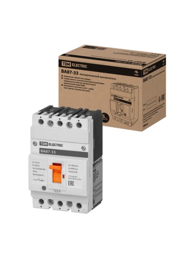 Выключатель ВА 3Р 12,5А 18кА TDM