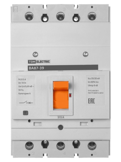 Выключатель ВА 3Р 315А 55кА TDM — изображение 6