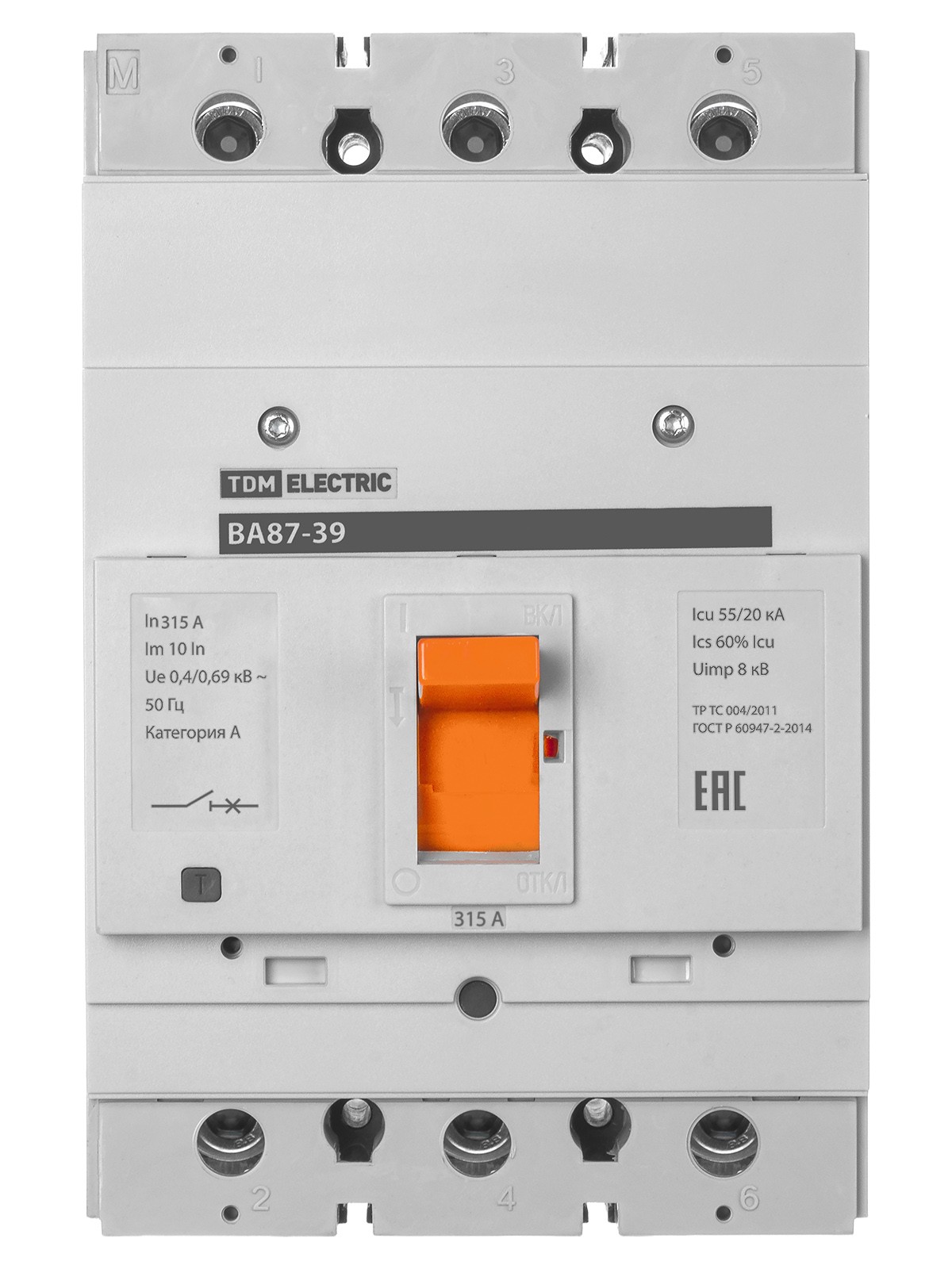 Выключатель ВА 3Р 315А 55кА TDM — изображение 6