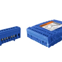 Шина “N” нулевая в синем изоляторе на DIN-рейку 6×9мм 12 групп TDM