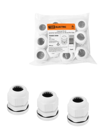 Кабельный ввод PG42 д.п.32-38мм IP54 TDM