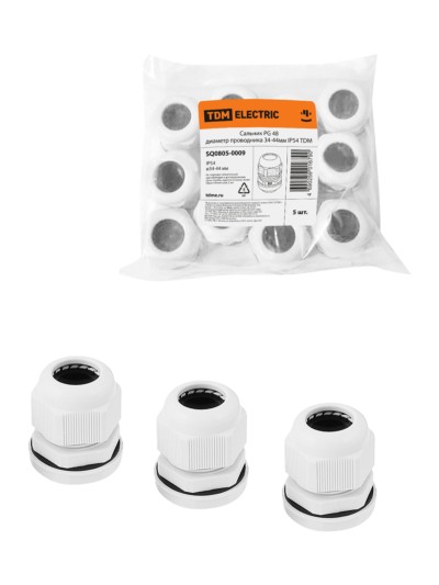 Кабельный ввод PG48 д.п.34-44мм IP54 TDM