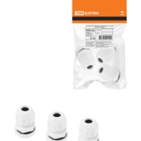 Кабельный ввод PG7 д.п.3-6мм IP54 по 3 шт. TDM