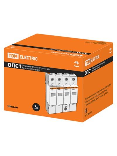 Разрядник ОПС1-B 4Р In=30kA Un=400B Im=60kA TDM — изображение 7