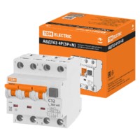 Выключатель АВДТ 63 4P(3Р+N) C32 300мА 6кА тип А TDM