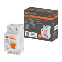 Выключатель АВДТ 32 2P(1P+N) C63 30мА 4,5кА тип АС TDM