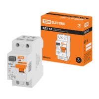 Устройство защитного отключения ВД1-63 2Р 50А 100мА TDM