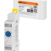 Термостат модульный ТМ-1 NO (охлаждение) на DIN-рейку, 10 А, 230 В, от -10 до +80 °C TDM