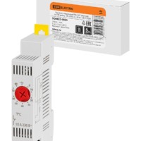 Термостат модульный ТМ-2 NC (обогрев) на DIN-рейку, 10 А, 230 В, от -10 до +80 °C TDM