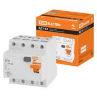 Устройство защитного отключения ВД1-63 4Р 25А 10мА TDM