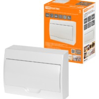 Бокс ЩРН-П-12модулей с белой крышкой навесной пластик IP40 TDM