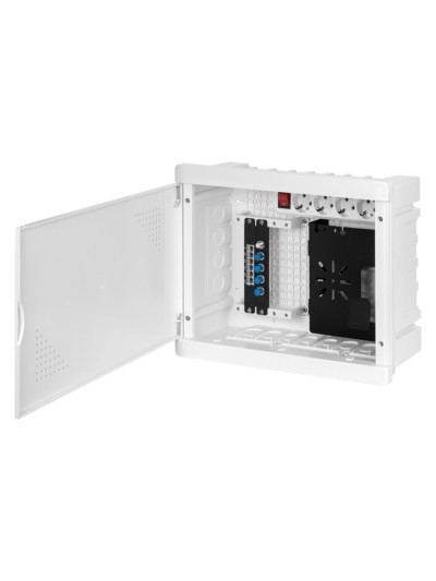 Бокс мультимедийный БМ-ВП-01, 420х320х150, ТВх4, ТФх5, 2 сетевых мод., колодка питания TDM — изображение 3