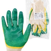 Перчатки х/б с двойным латексным покрытием “ЛАЙТ”, трикотажные, 13, 1 пара, TDM