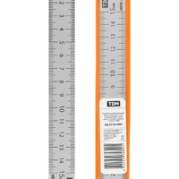 Линейка измерительная металлическая 15 см, нержавеющая сталь, двухсторонняя шкала, “Рубин” TDM