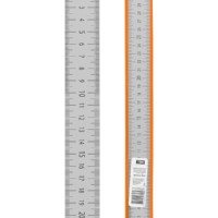 Линейка измерительная металлическая 30 см, нержавеющая сталь, двухсторонняя шкала, “Рубин” TDM