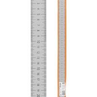 Линейка измерительная металлическая 50 см, нержавеющая сталь, двухсторонняя шкала, “Рубин” TDM