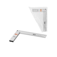 Угольник столярный 250 мм алюминиевый, усиленный, облегченная рукоятка, “Рубин” TDM