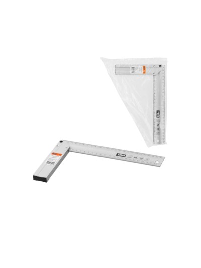 Угольник столярный 250 мм алюминиевый, усиленный, облегченная рукоятка, “Рубин” TDM