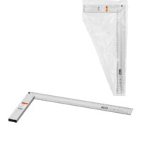 Угольник столярный 400 мм алюминиевый, усиленный, облегченная рукоятка, “Рубин” TDM