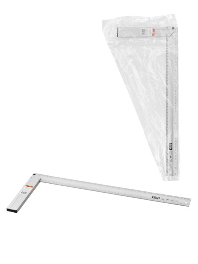 Угольник столярный 500 мм алюминиевый, усиленный, облегченная рукоятка, “Рубин” TDM