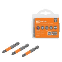 Набор бит PH2x50, односторонних, сталь CrV, Е 1/4″, 10 шт., «Гранит» TDM