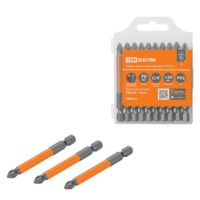 Набор бит PH2x70, односторонних, сталь CrV, Е 1/4″, 10 шт., «Гранит» TDM