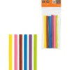 Клеевые стержни универсальные цветные, 7 мм x 100 мм, набор 6 шт, “Алмаз” TDM