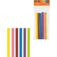 Клеевые стержни универсальные цветные, 7 мм x 100 мм, набор 6 шт, “Алмаз” TDM