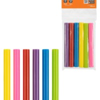 Клеевые стержни универсальные цветные, 11 мм x 100 мм, набор 6 шт, “Алмаз” TDM