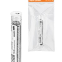 Припой ПОС 61, трубка с канифолью, ГОСТ 21931-76, Ø1 мм, 16 г, колба, серия “Алмаз” TDM