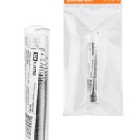 Припой ПОС 40, трубка с канифолью, ГОСТ 21931-76, Ø0,8 мм, 10 г, колба, серия “Алмаз” TDM