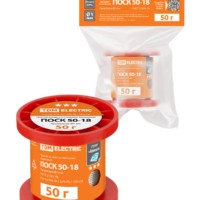 Припой ПОСК 50-18, проволока, ГОСТ 21931-76, Ø1 мм, 50 г, катушка, инд. упак., “Алмаз” TDM