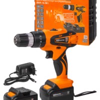 Дрель-шуруповерт акк. ДША-18-ЛК1 18 В, 2 А*ч Li-Ion 2 шт, 32 Нм, 0-1400 об/мин, кейс, “Рубин” TDM