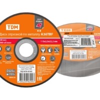 Диск отрезной по металлу, 115х2,5х22,2, тип 41, A36TBF, серия “Рубин”, TDM