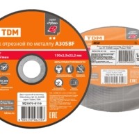 Диск отрезной по металлу, 150х2,5х22,2, тип 41, A30SBF, серия “Рубин”, TDM