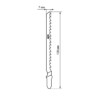 Пилки для электролобзика по дереву, HCS, 75х4 мм, криволинейный рез, T244D, 2 шт, "Рубин", TDM