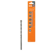 Сверло по бетону, ударное, 4×74 мм, победит. након, цилиндр. хвост, блистер 1 шт, “Рубин” TDM